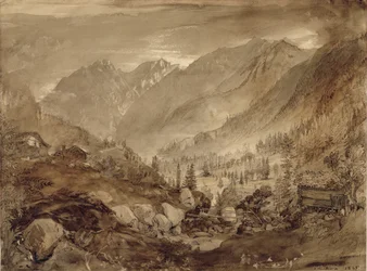 Paysage de montagne, Macugnaga, 1845